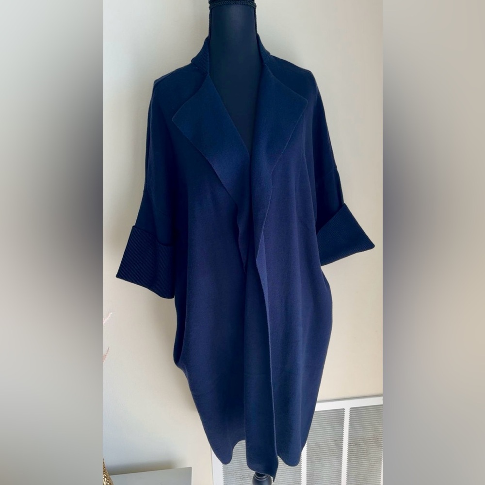 Elegant Navy Blue Women's Sweater
